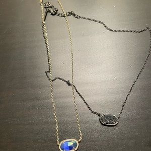 Kendra Scott Elisa necklace blue gold